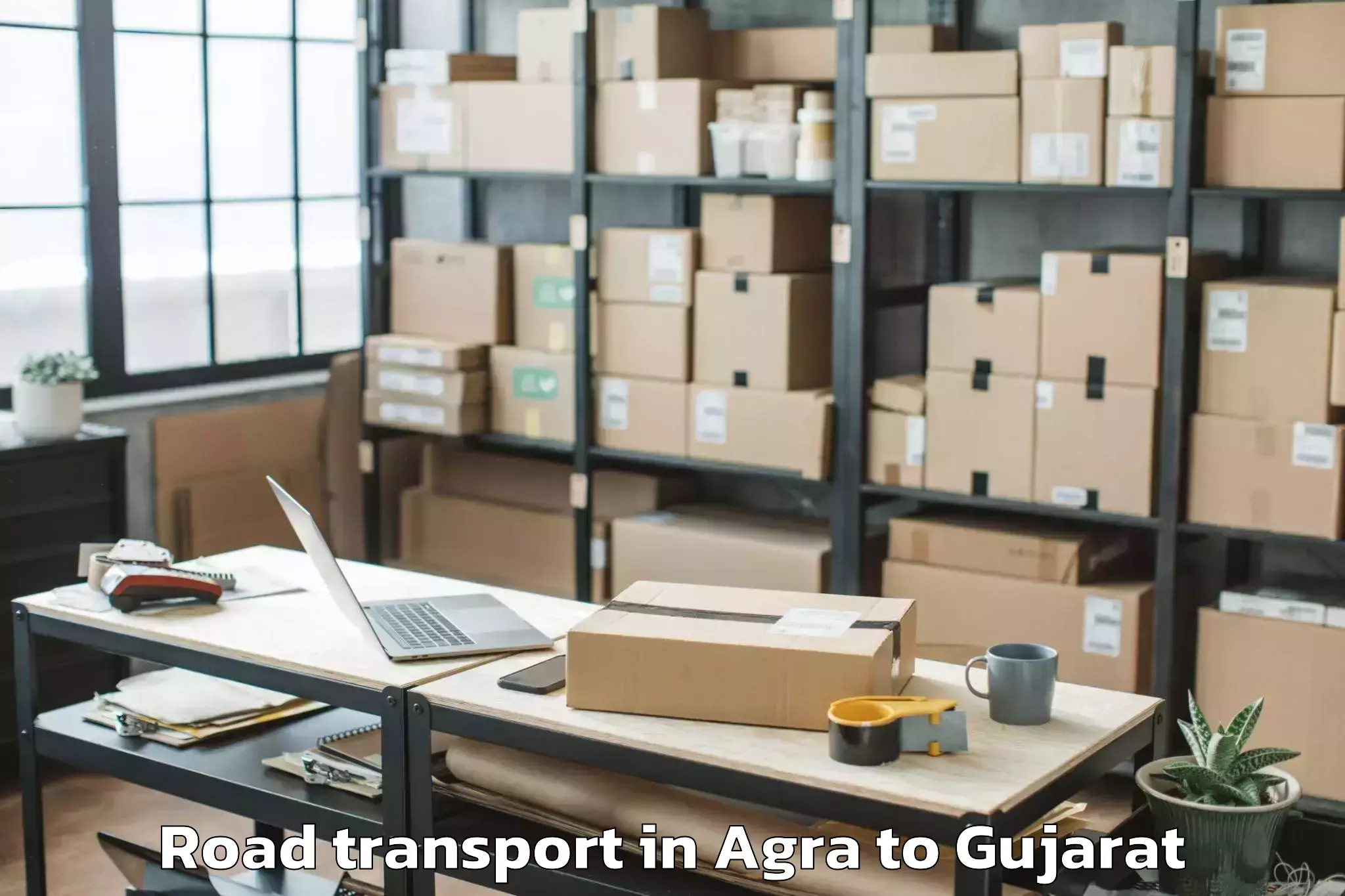 Efficient Agra to Mahuva Road Transport